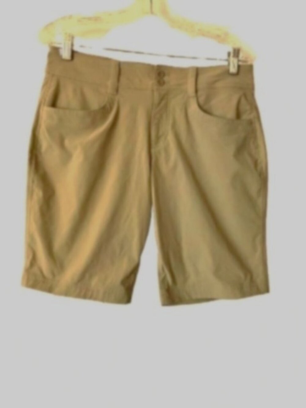 Eddie Bauer Light Brown Women's Shorts with Zippered Back Pockets Petite 8